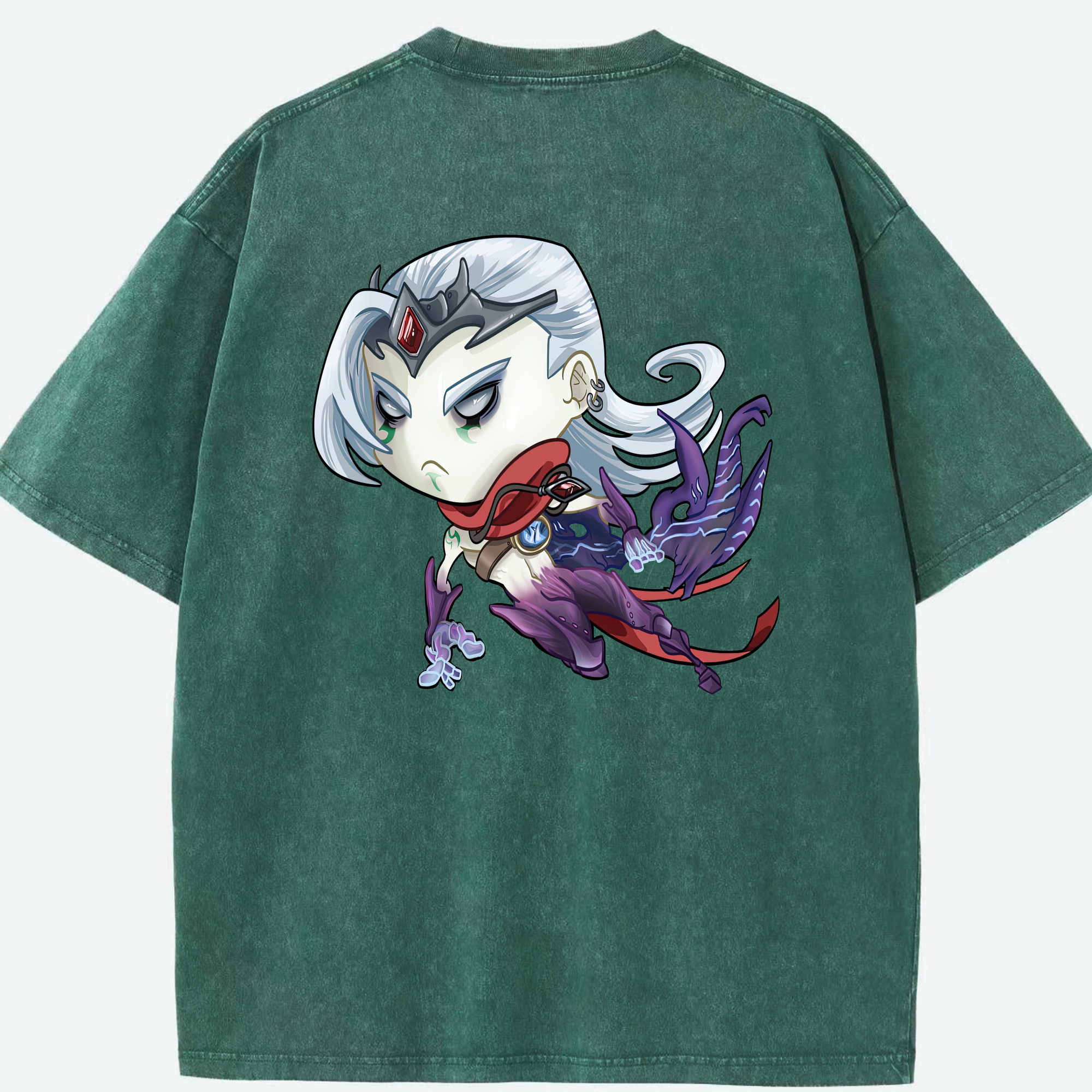 リーグ・オブ・レジェンド League of Legends LOL 綿100% ヴィンテージ風 半袖Tシャツ（背面プリント）